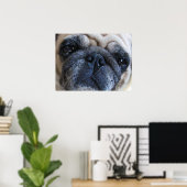 Word gauw beter ziek puggond hond poster (Thuiskantoor)