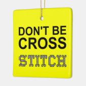 Word geen snor-snuitnetwerk keramisch ornament (Links)