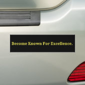 Word gekend voor uitmuntendheid bumpersticker (Op auto)