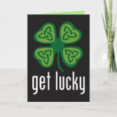 Word Gelukkig - St. Patrick van de Douane Dag Kaart (Voorkant)