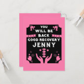 Word gezond na een rugoperatie kaart (Voorkant / Achterkant in situ)