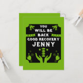 Word gezond na een rugoperatie kaart (Voorkant / Achterkant in situ)