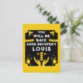 Word gezond na een rugoperatie kaart (Staand voorkant)