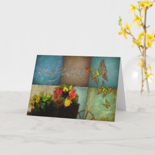 WORD GEZOND - STUUR JE ZONNESCHIJN KAART (Gele Bloem)