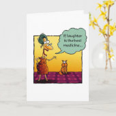 Word goed "als het gelach de beste geneeskunde. kaart (Gele Bloem)