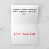 Word goed de Kaart van de Kat (Binnen)