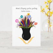 Word goed de Kleurrijke Bloemen van de spoedig Kaart (Gele Bloem)