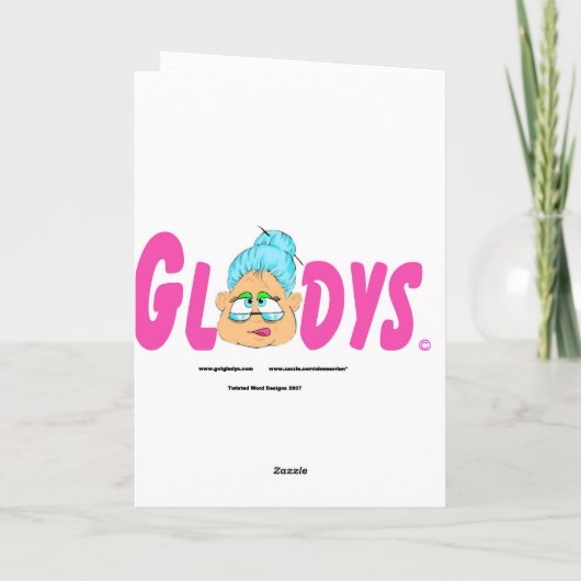 Word goed Gladys Kaart (Achterkant)