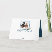 "Word" goed het Puppy van de Kaart W/Cute Basset (Achterkant)