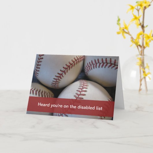 Word goed, honkbal kaart (Gele Bloem)