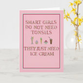 Word goed Kaart voor de Verwijdering van Amandelen (Gele Bloem)