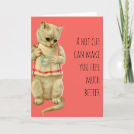 Word goed Kat met Thee Kaart
