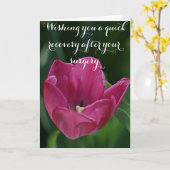 Word goed na de Kaart van de Tulp van de Chirurgie (Gele Bloem)