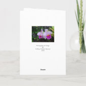 Word goed Orchideeën Kaart (Achterkant)