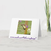Word goed Siberische Iris 2 Kaart (Achterkant)