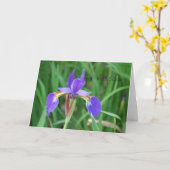 Word goed Siberische Iris 2 Kaart (Gele Bloem)