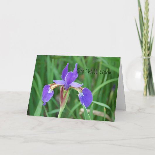Word goed Siberische Iris 2 Kaart (Voorkant)