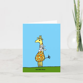 Word goed spoedig de Kaart van de Giraffe