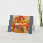 Word goed spoedig de Kaart van de Soep van de Kip (Voorkant)