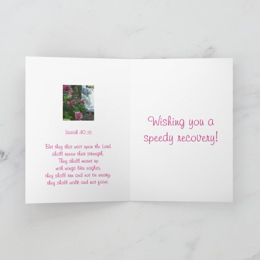 Word goed spoedig de Kaart van de Waterval van de (Binnen)