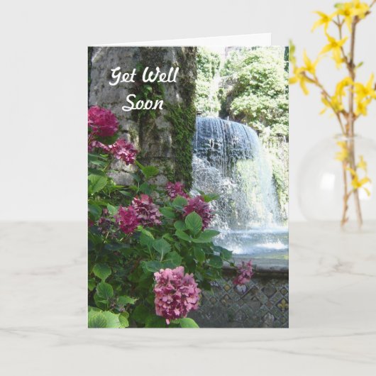 Word goed spoedig de Kaart van de Waterval van de (Gele Bloem)