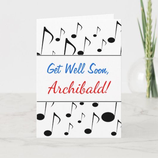 "Word goed spoedig" + Het Patroon van vele Kaart (Voorkant)