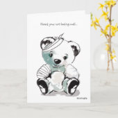 WORD GOED SPOEDIG, HET WENSKAART VAN DE TEDDYBEER KAART (Gele Bloem)