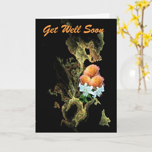 Word goed spoedig kaart (Gele Bloem)