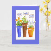 Word goed spoedig kaart (Gele Bloem)