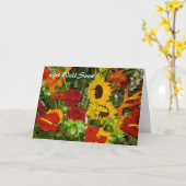 Word goed spoedig kaart (Gele Bloem)