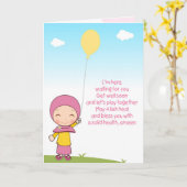 Word goed spoedig Kaart (Gele Bloem)