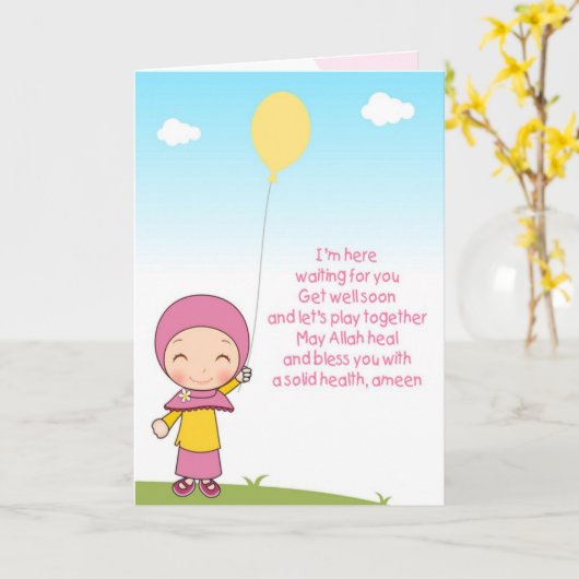 Word goed spoedig Kaart (Gele Bloem)