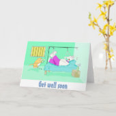 word goed spoedig kaart (Gele Bloem)