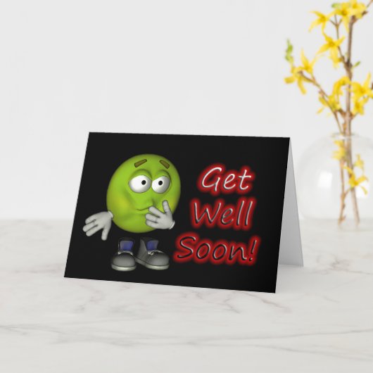 Word goed spoedig Kaart met (Gele Bloem)