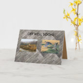 Word goed spoedig Kaart met herten en eenden (Gele Bloem)