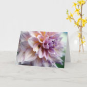 Word goed spoedig met het Ontwerp van de Dahlia Kaart (Gele Bloem)