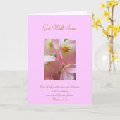 Word goed spoedig met het Vers van het Heilige Kaart (Gele Bloem)