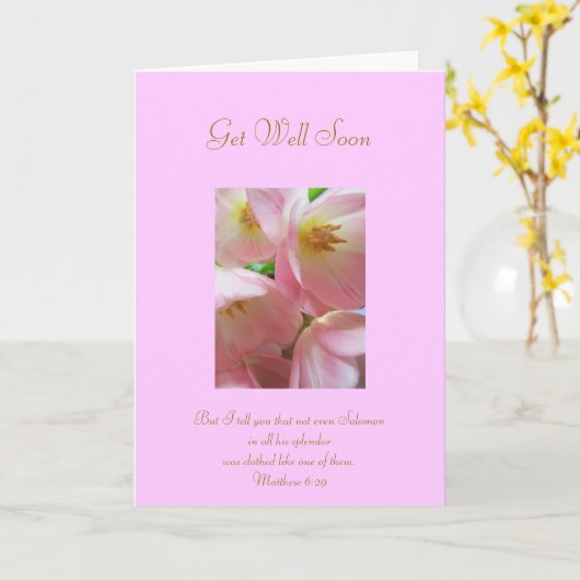 Word goed spoedig met het Vers van het Heilige Kaart (Gele Bloem)