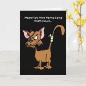 Word goed spoedig van de Cartoon Verwonde Groet Kaart (Gele Bloem)