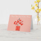 Word goed spoedig wenskaart kaart (Gele Bloem)