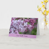 Word goed spoedig Wenskaart met Lila Ontwerp Kaart (Gele Bloem)