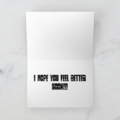 Word goed spoedig Zieke Pug Hond Kaart (Binnen)