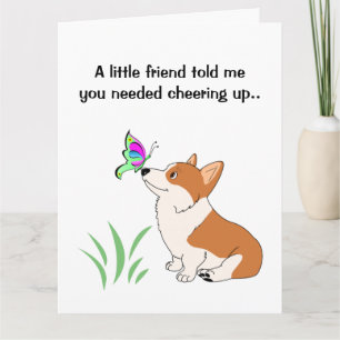 Word goed Wels Groot Wenskaart Corgi Kaart