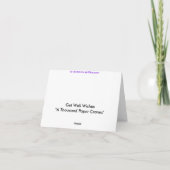 Word goed Wensen - Duizend Kranen van het Document Kaart (Achterkant)