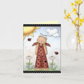 Word goed wenskaart kaart (Gele Bloem)