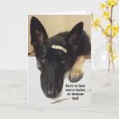 Word goed - zo Voelend Slechte Doggone Kaart (Gele Bloem)