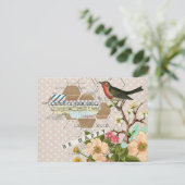 Word Happy Digital Collage Briefkaart (Staand voorkant)