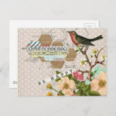 Word Happy Digital Collage Briefkaart (Voorkant / Achterkant)