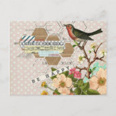 Word Happy Digital Collage Briefkaart (Voorkant)