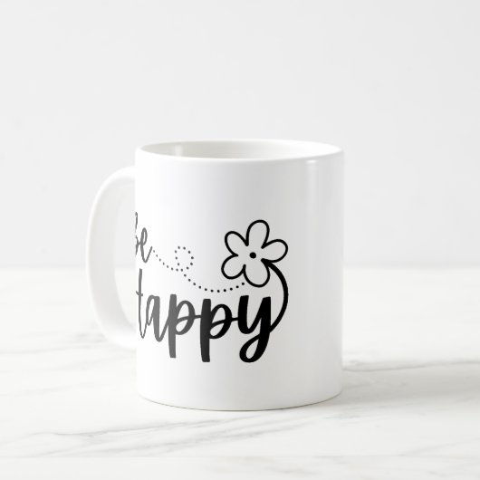 Word Happy Spring Summer Koffiemok (Voorkant links)